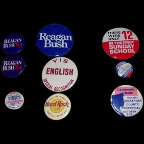 Vintage Political Buttons and Others