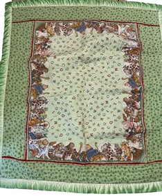 Baby Quilt ABC & Animals Unisex Pastels 40?? x 43?? Smaller Print Vintage