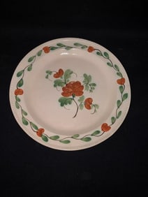 9 1/4?? creamware floral plate