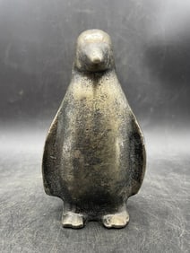 Vintage Cast Metal Penguin Figurine