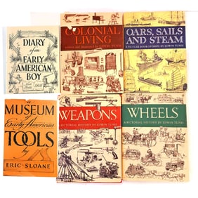Edwin Tunis & Eric Sloane Author Illustrators Book Bundle