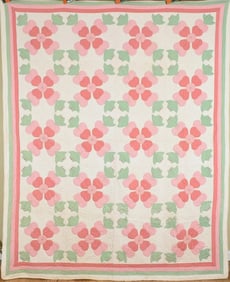 30's Rose of Sharon Applique Quilt