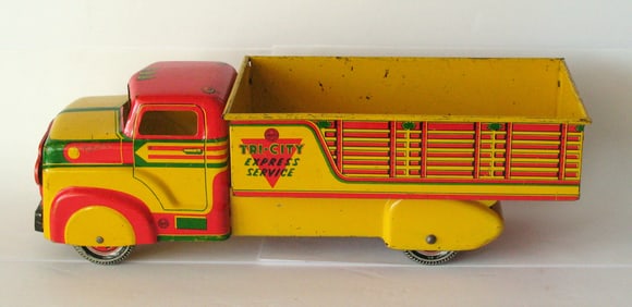 Antique pressed steel Marx Tri-city Express toy truck