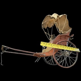 Antique horse & Carriage RICKSHAW for antique Dolls