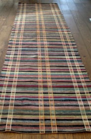 Antique Pennsylvania rag carpet.