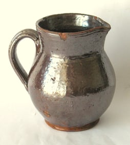 Antique Pennsylvania red ware pitcher