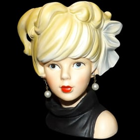 Caffco E 3145 1960?s Lady Head Vase 5 ?