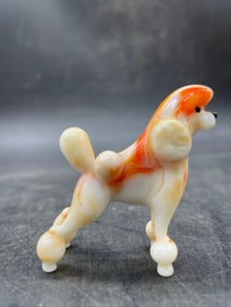 Art Glass Poodle Figurine