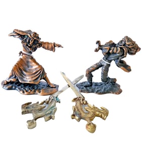 Unique and Rare Copper Wizards Circa 1980's