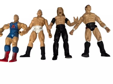 Wrestling Lot Of 4 Action Figures JAKKS Pacific Loose lot #5
