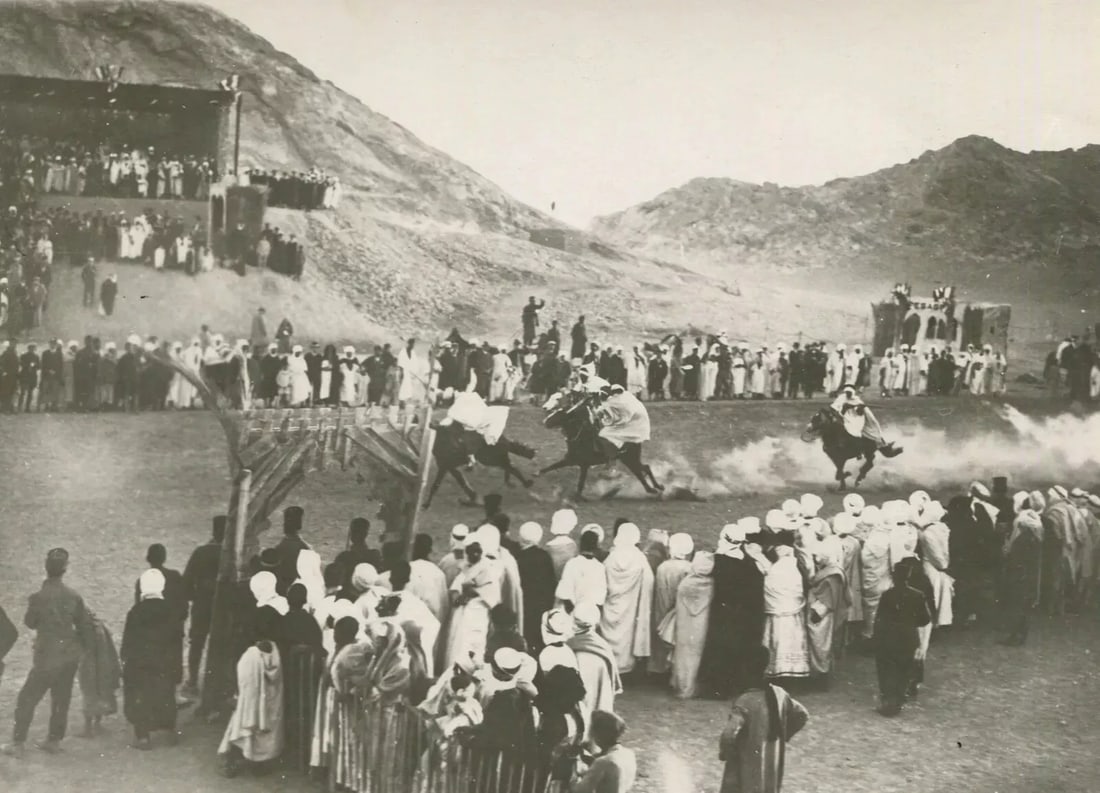 Vintage Original Photograph Biskra, Algeria Horse Race 1920' (1 of 8)