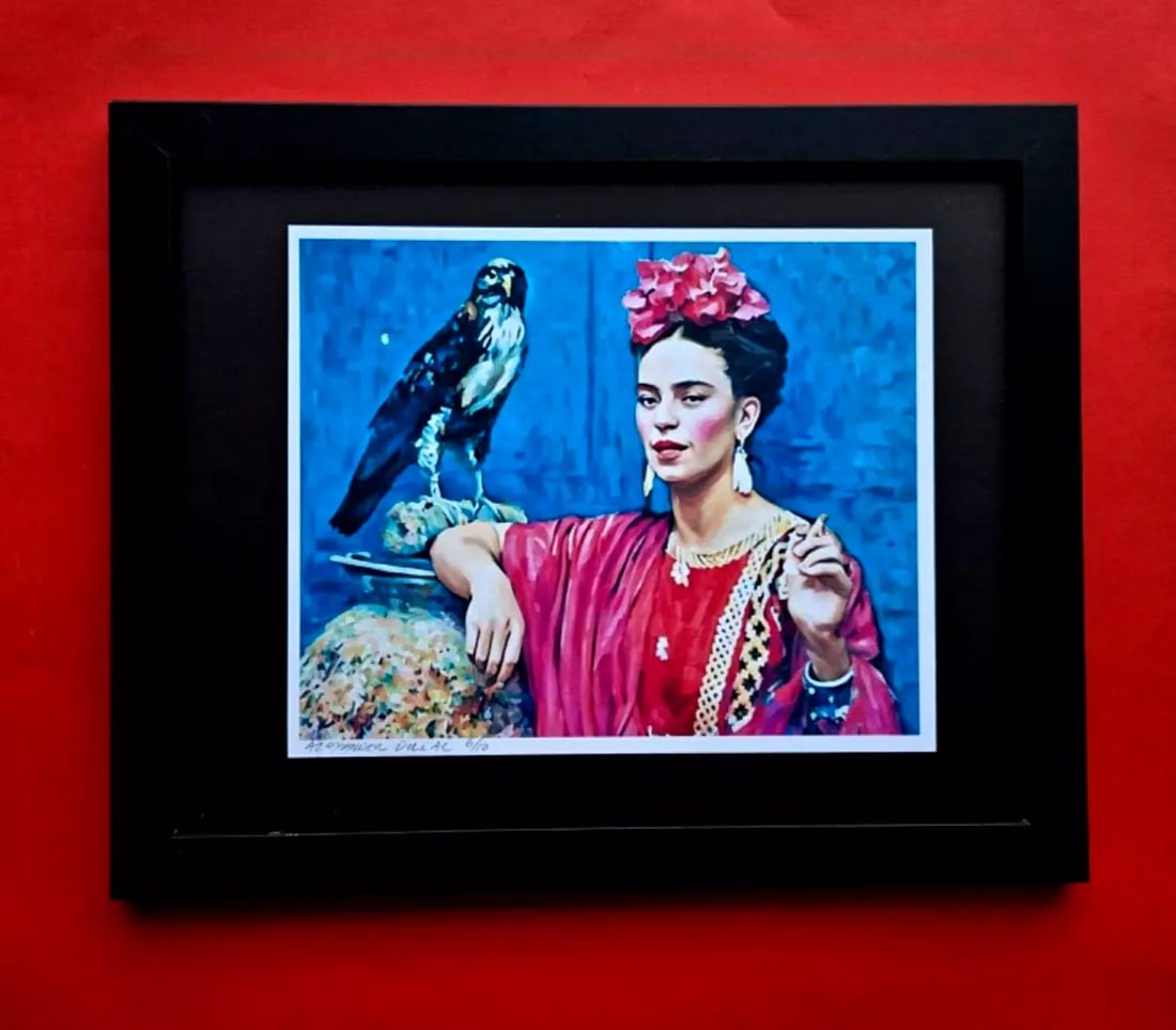 ALEXANDER DULAC Hand Signed Authentic Print | FRIDA KAHLO Ltd.Ed. of 10 COA (1 of 3)