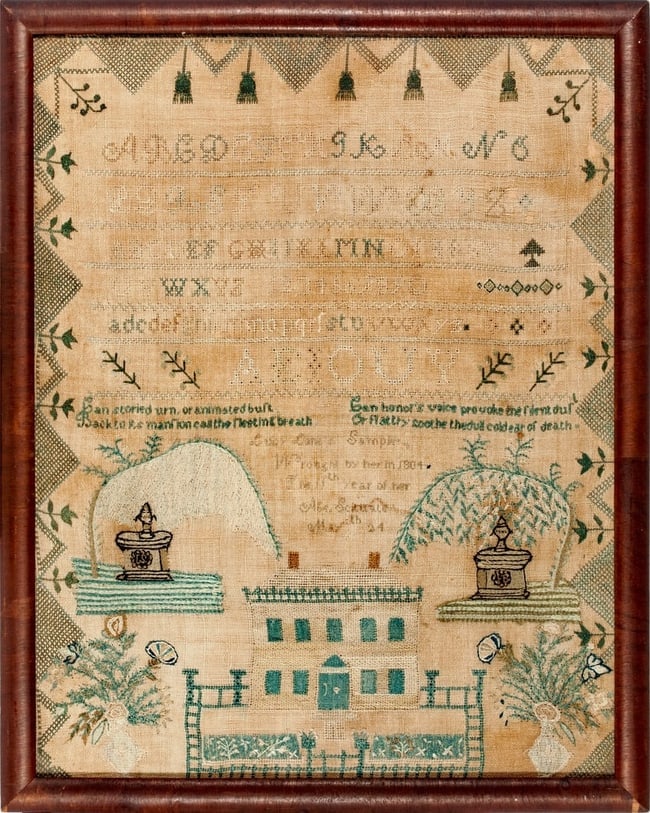 Needlework Sampler - Scituate, MA -1804 (1 of 1)