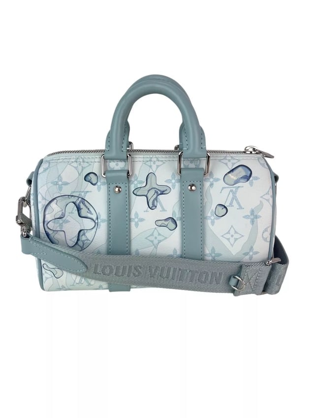 Louis Vuitton Keepall Bandoulière 25 Aquagarden Crystal Blue Hand Crossbody Bag (1 of 1)