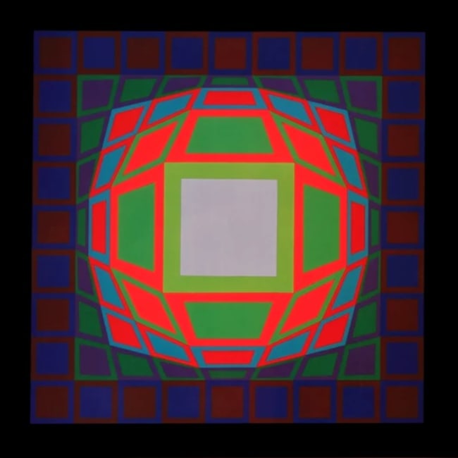 Victor Vasarely Progression 3-8, Optic Art (1 of 1)