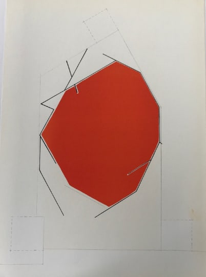 Palazuelo Original Lithograph DM10184 Derriere le Miroir 1970: Artist: Pablo Palazuelo Country: Spain Title: Untitled – DM10184 Medium: Original Lithograph Marks: Not signed, not numbered Paper Size: 15 x 11 inch Published: 1970 in France Provenance: Derrie