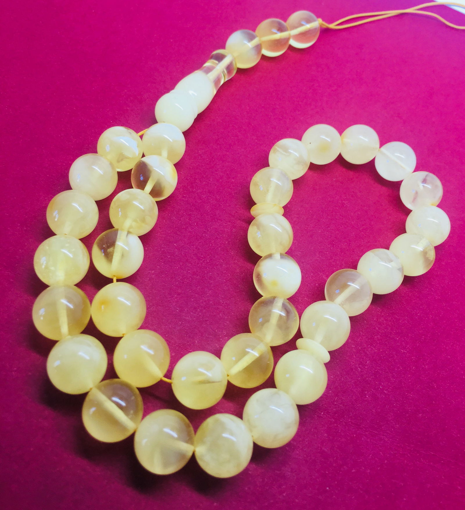 Unique and Impressive Amber Tesbih made from Round Amber beads (1 of 16)