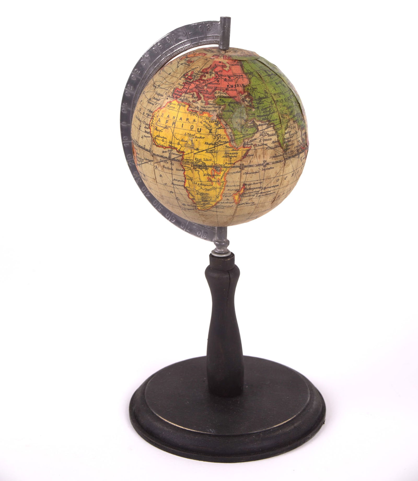 Small French Terrestrial Globe NK Atlas 1885 3 inches (1 of 4)