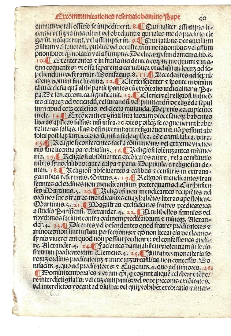 1567 Leaf Catholic Ritual Excommunication (1 of 2)