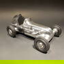 10" 1930s Style Aluminum Silver Model Tether Car
