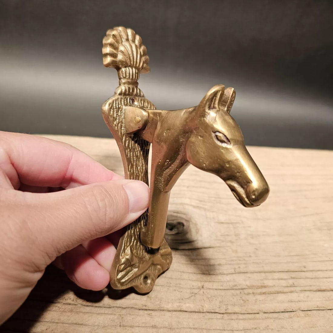 5 1/2" Brass Horse Door Knocker (1 of 20)