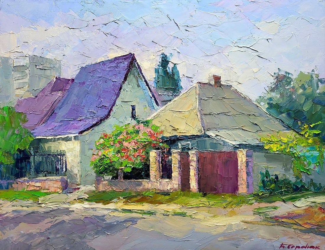 Oil painting Evening city Boris Serdyuk (1 of 7)