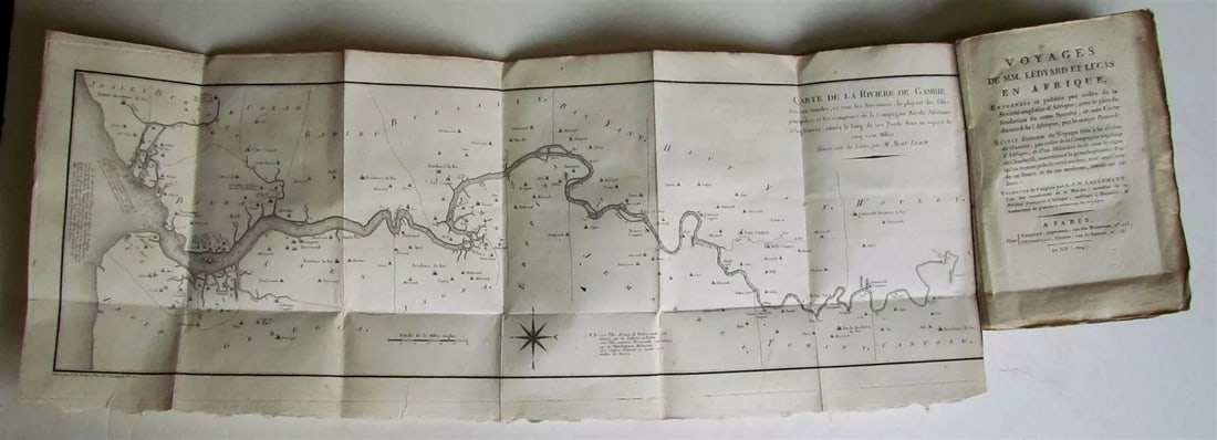 1804 TRAVELS of Ledyard & Lucas in Africa antique w/ MAPS Voyages de MM. Lédyard: Voyages de MM. Lédyard et Lucas en Afrique, entrepris et publiés par l’ordre de la Société anglaise d’Afrique; avec le plan de fondation de cette Société, et