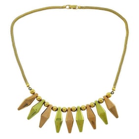 Retro 14k Gold Necklace, Vintage