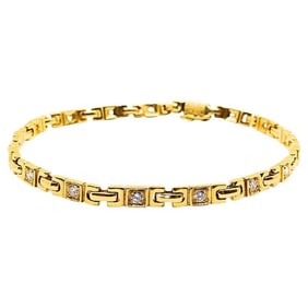 Van Cleef & Arpels 18K Gold Diamond Bracelet