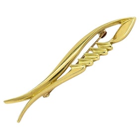 Tiffany & Co. Paloma Picasso Fish 18k Gold Brooch