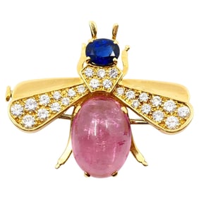 Van Cleef & Arpels Bee Brooch Gold Diamond Gemstones