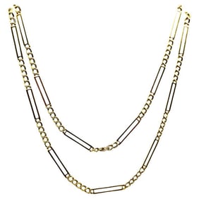 Chimento Necklace 14k Bar Link Chain