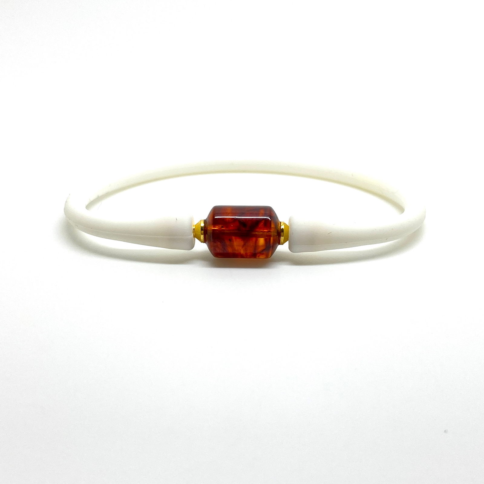 Amazing Amber Bracelet made from Doughnut shaped Amber bead (1 of 6)