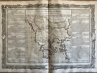 Balkans and Greece During Roman Rule by Mornas, 1762