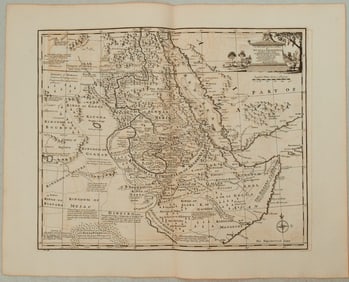 1782 Bowen Map of Northeast Africa -- A New and Accurate Map of Nubia & Abissinia, Together with All