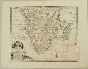 1782 Bowen Map of Southern Portion of Africa -- A New & Accurate Map of the Southern Parts of Africa