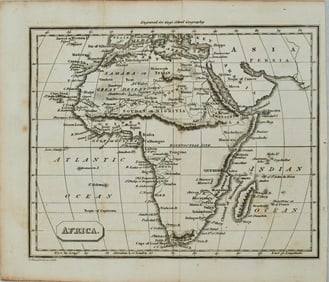 1825 Gould Map of Africa -- Africa