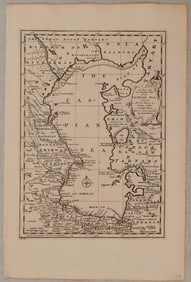 1782 Bowen Map of the Caspian Sea -- A New and Accurate Map of the Caspian Sea Laid down from the