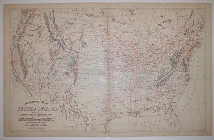 Railroad Map of the United States,