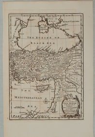 1782 Bowen Map of Asia Minor/Turkey -- An Accurate Map of Asia Minor, as Divided into its Provinces,