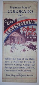 Clason's Road Map of Colorado