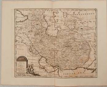1782 Bowen Map of Persia/Iran -- A New & Accurate Map of Persia, with the Adjacent Countries. Drawn