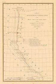 J No.8 Approximate Cotidal Lines of the Pacific Coast of the United States ... 1855
