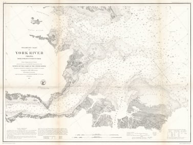 Preliminary Chart of York River Virginia from Entrance to King's Creek