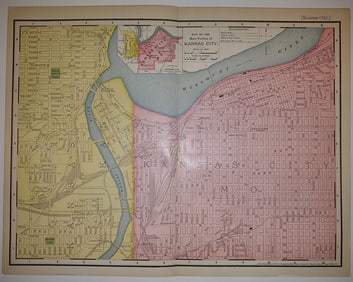 Rand, McNally & Co.'S New 11 X 14 Map of the Main Portion of Kansas City