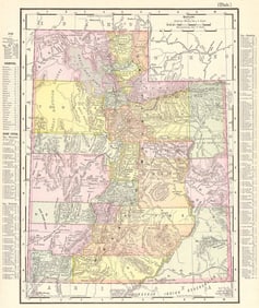 Rand, McNally & Co.'S New 11 X 14 Map of Utah