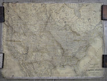 Rand McNally New Official Railroad Map of the United States and Southern Canada