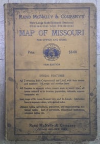 Rand-Mcnally New Sectional, Commercial, Statistical Map of Missouri