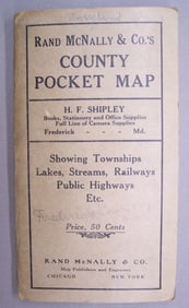 Rand McNally & Co's Map of Frederick County Maryland