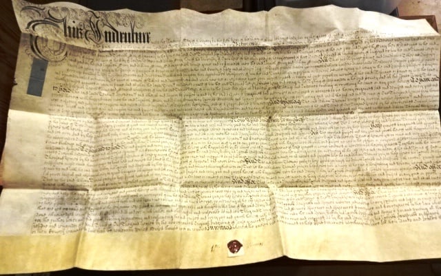 1706 English Vellum Deed 1000 Yr Lease (1 of 4)